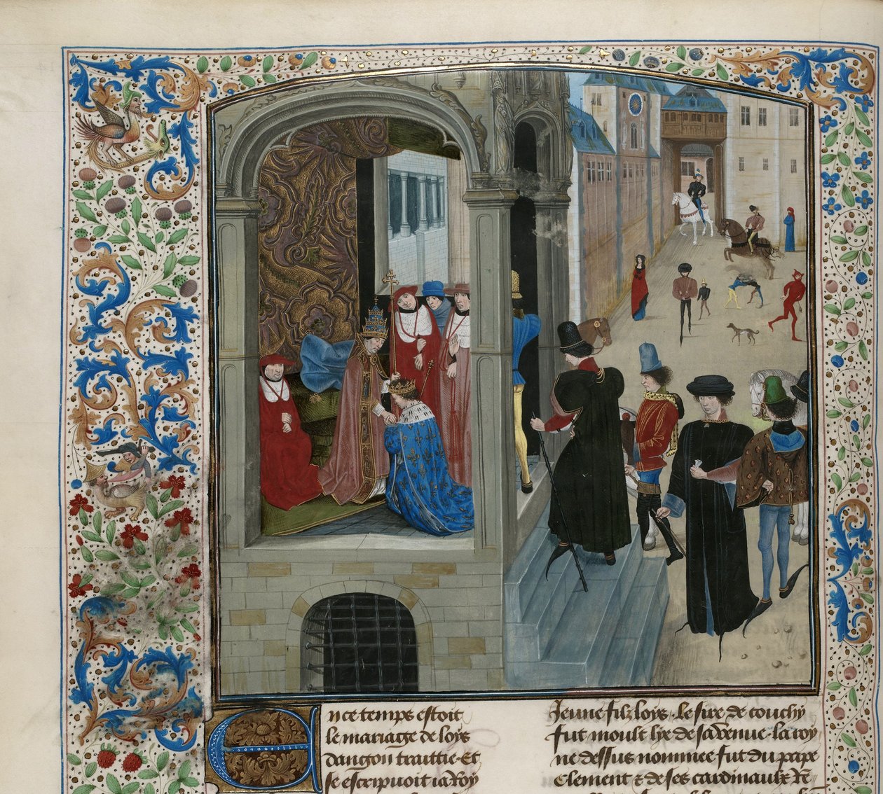 Coronation of Charles VI of France by Unbekannt