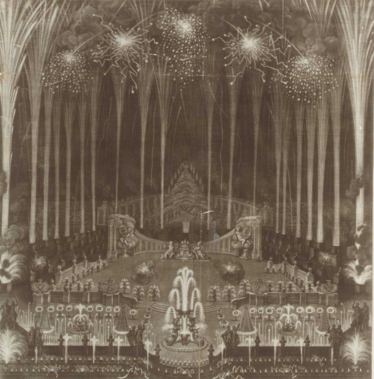 Coronation of Czarina Elizabeth, Moscow, April 25, 1742 by Unbekannt