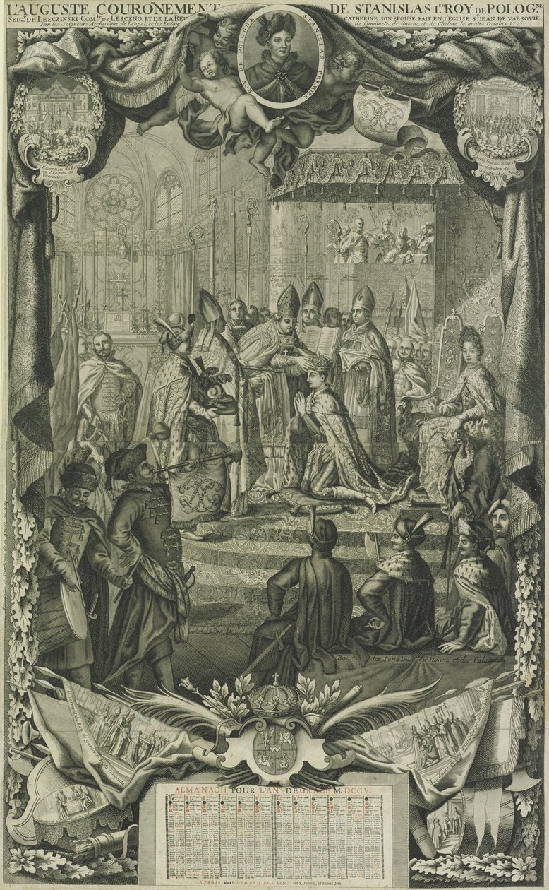 Coronation of Stanislaw I Leszczynski in 1705, 1706 by Unbekannt