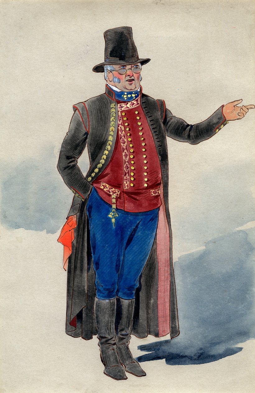 Costume Design for Dear Little Denmark, Prince of Wales Theatre, 1909 by Unbekannt