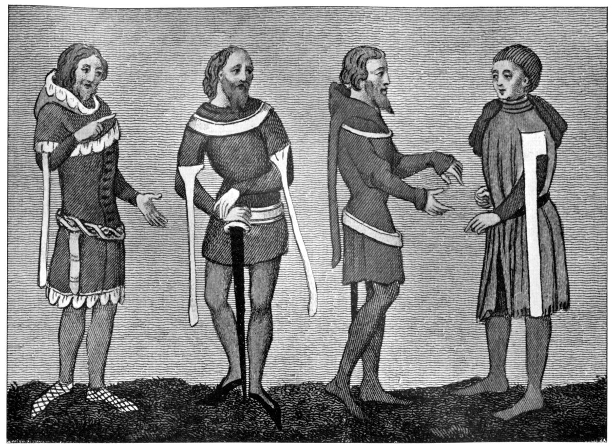 Costume of the 14th Century, 1910 by Unbekannt