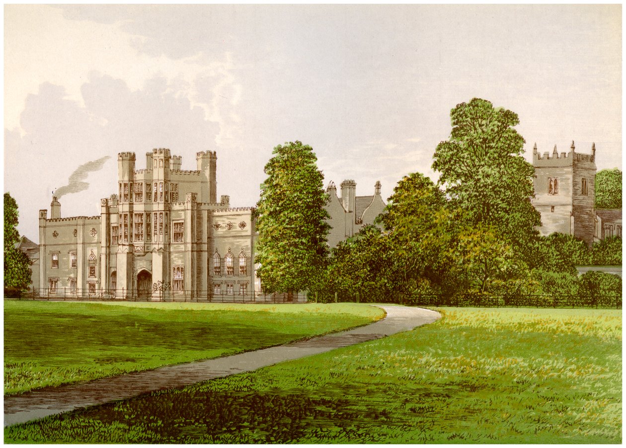 Coughton Court, Warwickshire, home of Baronet Throckmorton, c1880 by Unbekannt