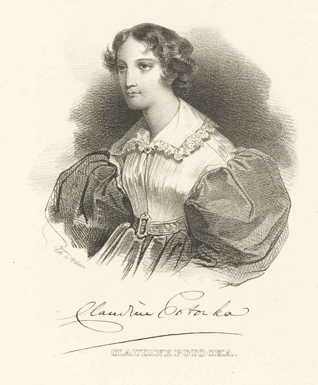 Countess Klaudyna Claudine Potocka, née Dzialynska by Unbekannt