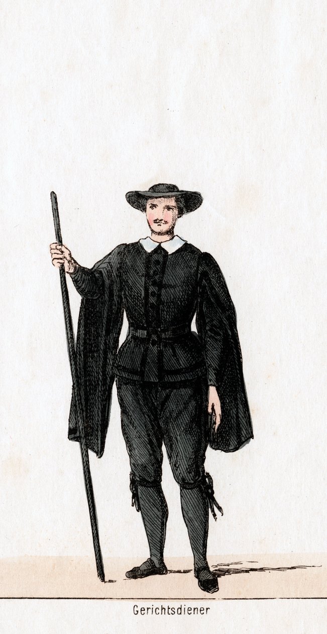 Court Usher, Costume Design for Shakespeare