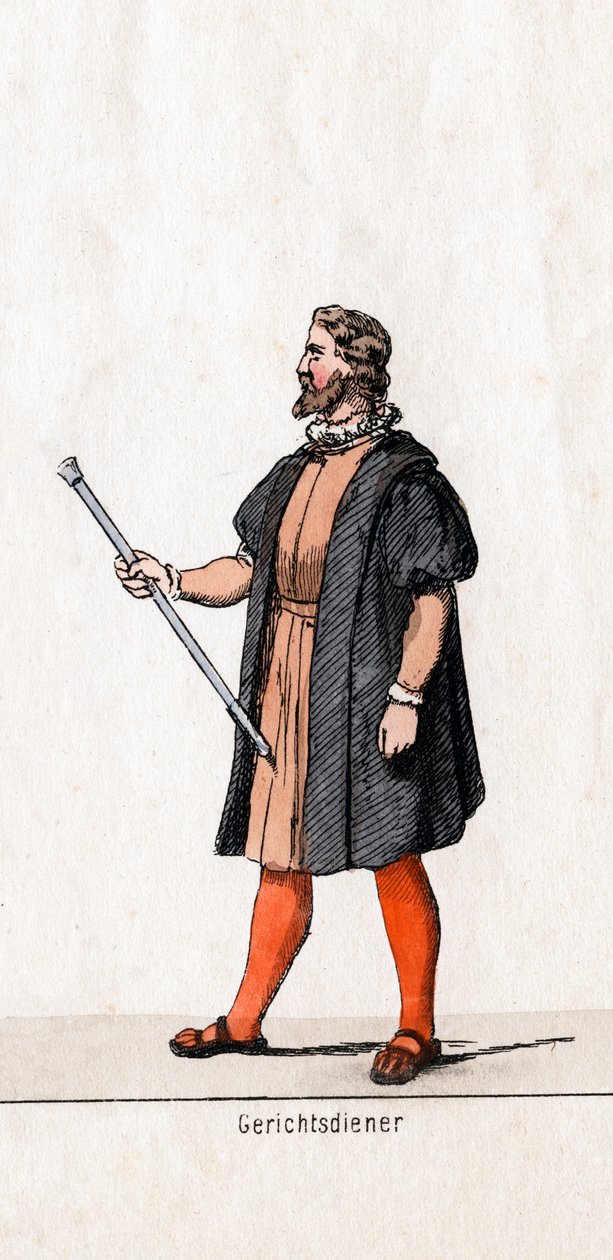 Court Usher Costume Design for Shakespeare