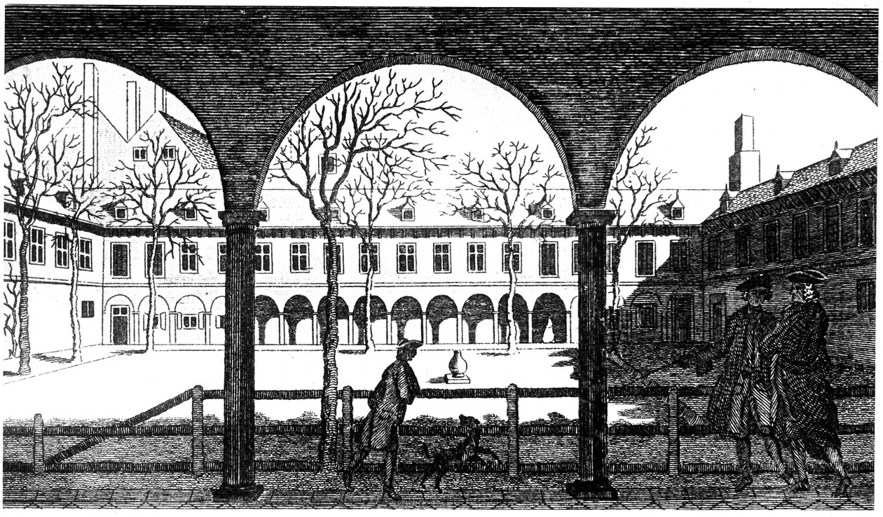Courtyard of Gresham College, London by Unbekannt