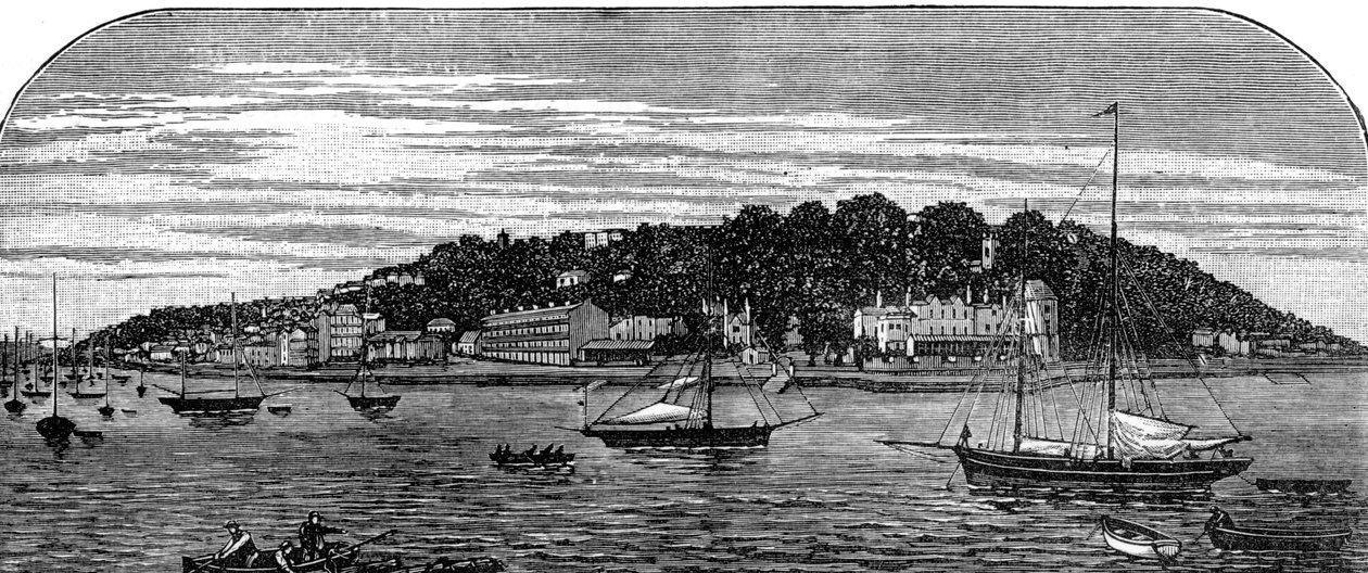 Cowes Harbour, Isle of Wight, late 19th century by Unbekannt