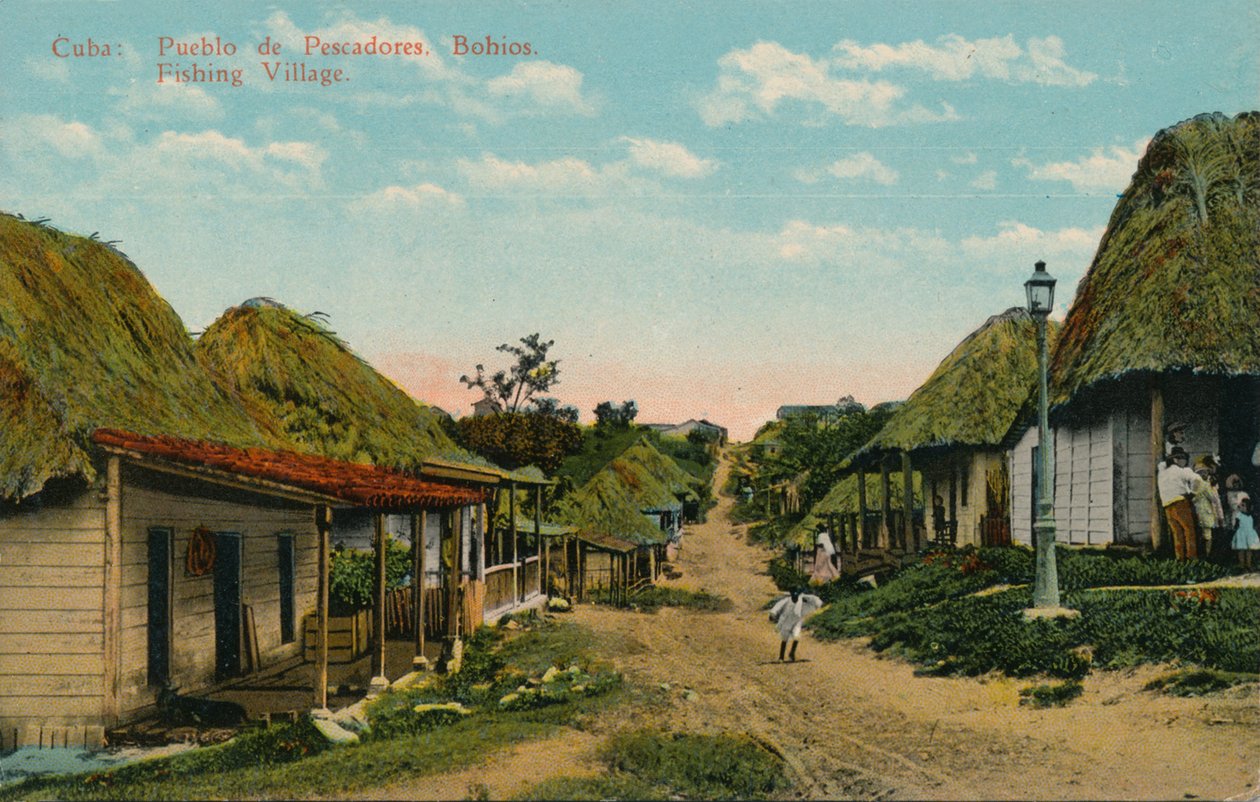 Cuba: Pueblo de Pescadores. Bohios. Fishing Village by Unbekannt