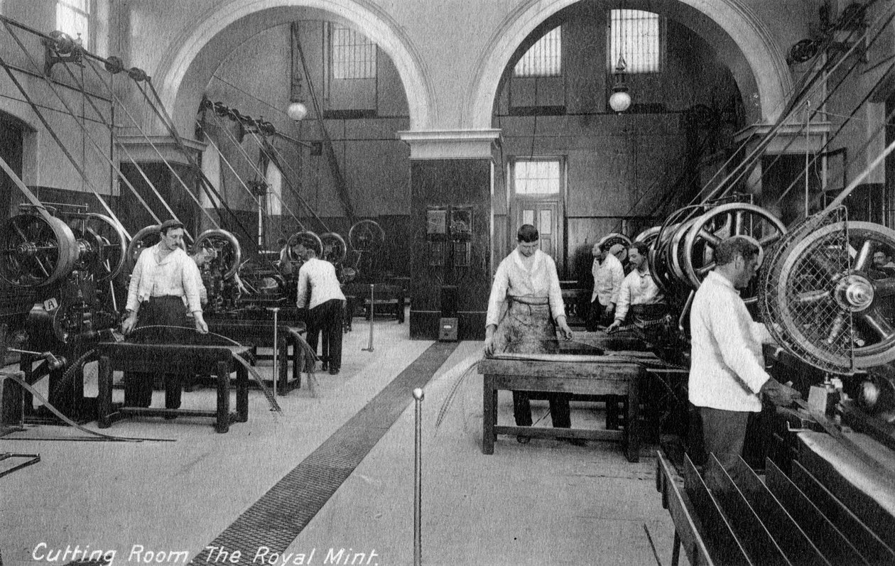 Cutting Room, the Royal Mint, Tower Hill, London by Unbekannt