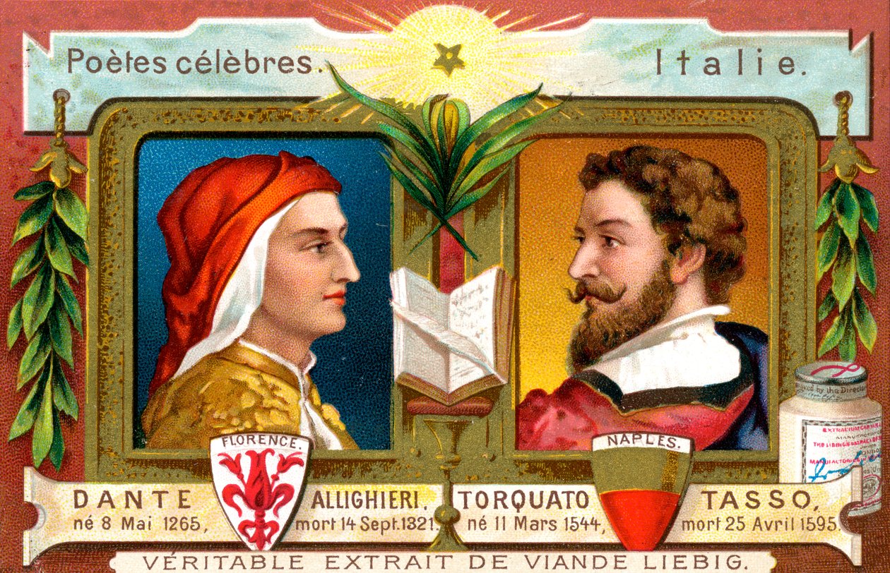 Dante Alighieri and Torquato Tasso, c1900 by Unbekannt