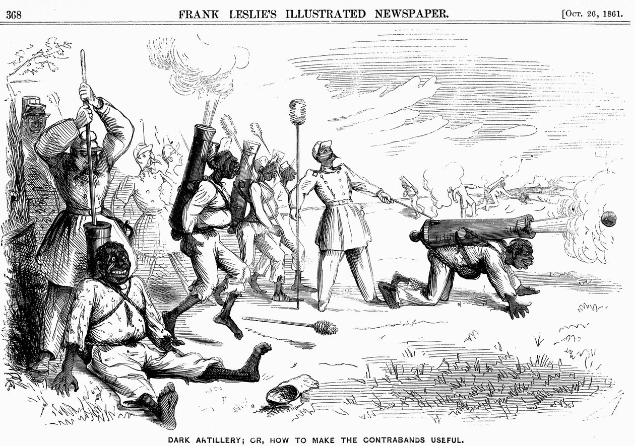 Dark Artillery, or, How to Make the Contrabands Useful, American Civil War, 1861 by Unbekannt