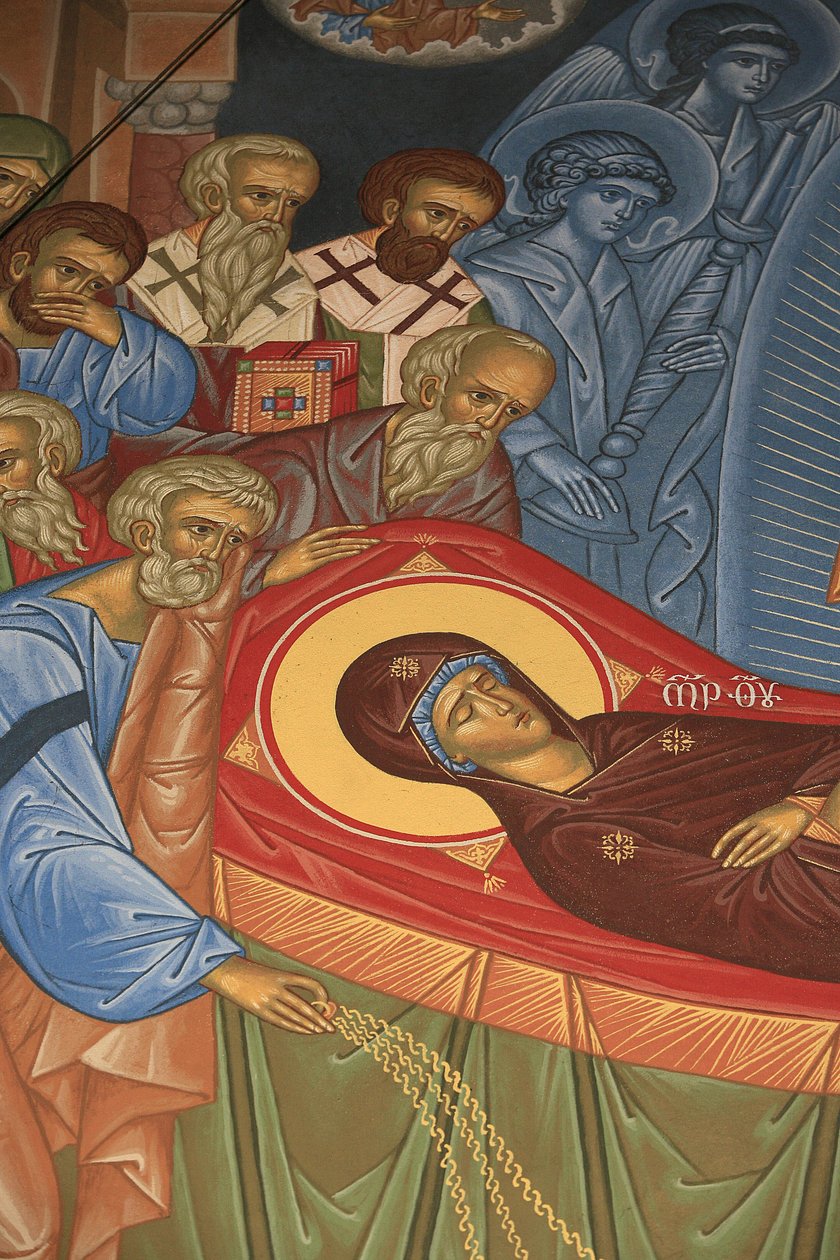 Death of Mary, Saint-Antoine-le-Grand Orthodox Church, Saint-Laurent-en-Royans, France by Unbekannt