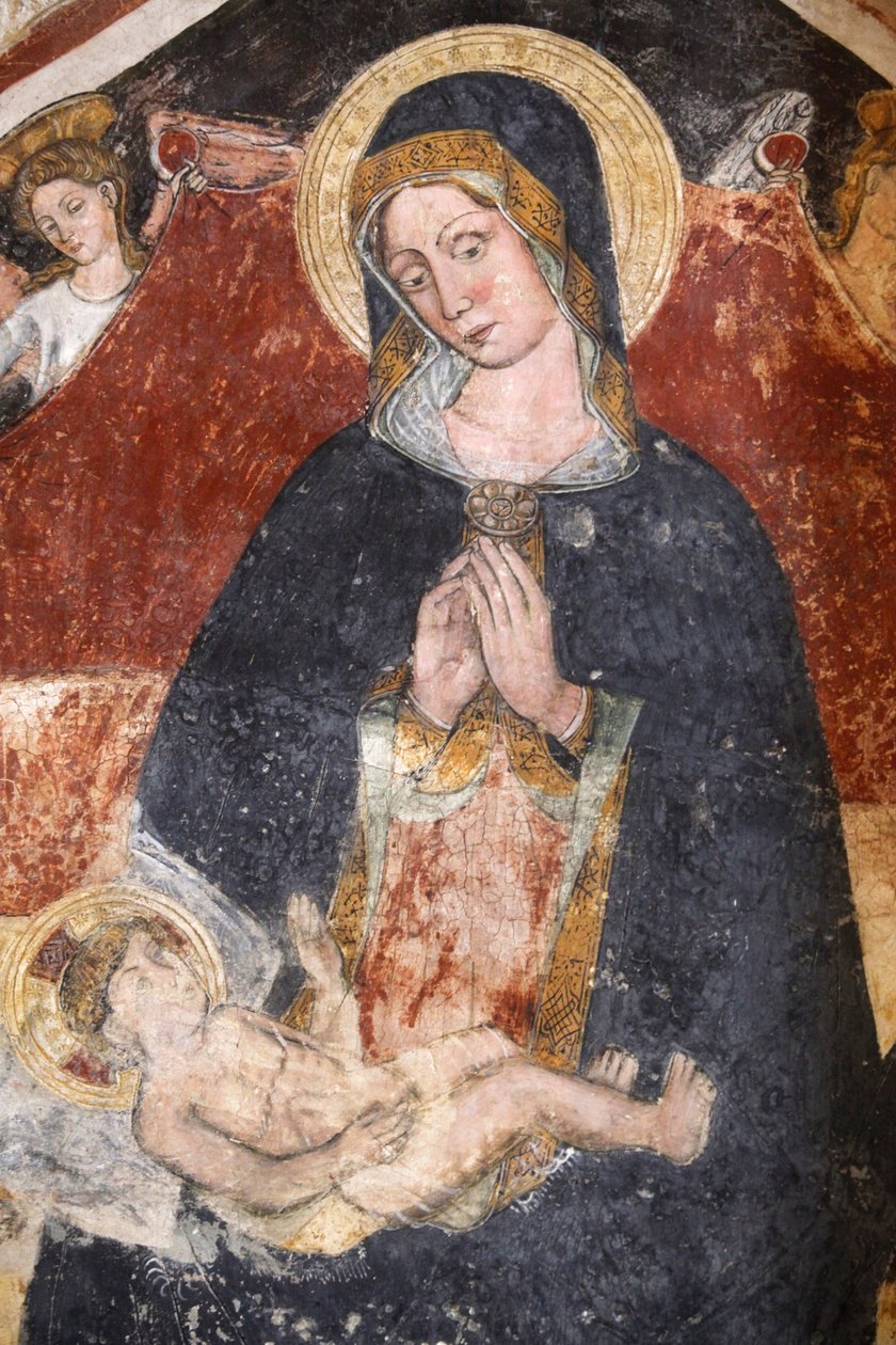 Decayed fresco in Santa Maria dell