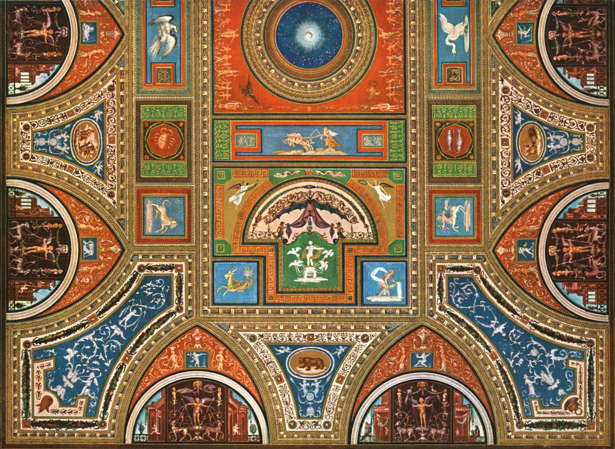 Decoration in the Borgia Apartments, Apostolic Palace, the Vatican, Rome, Italy, 1928 by Unbekannt