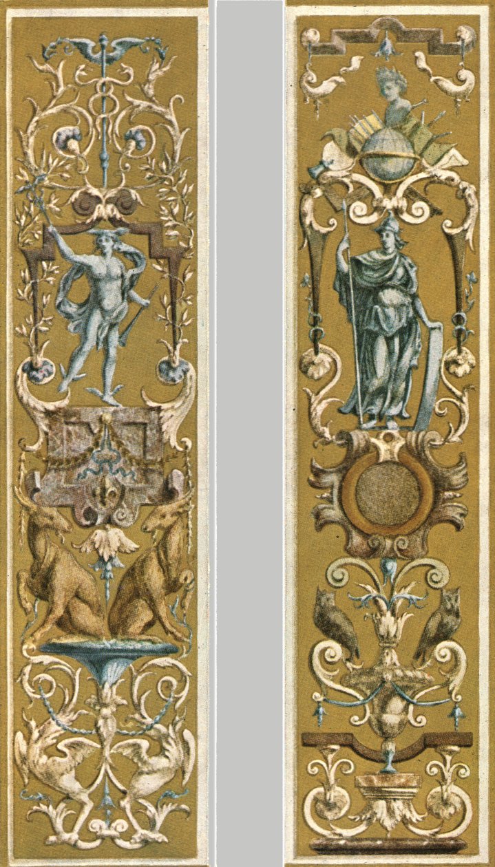 Decorative Painting in the Louvre, Paris, France by Unbekannt