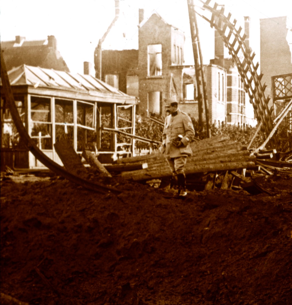 Deinze station, Flanders, Belgium, c1914-c1918 by Unbekannt