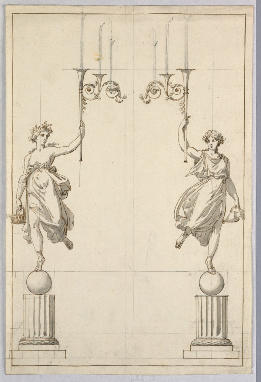 Design for a Pair of Candelabra by Unbekannt