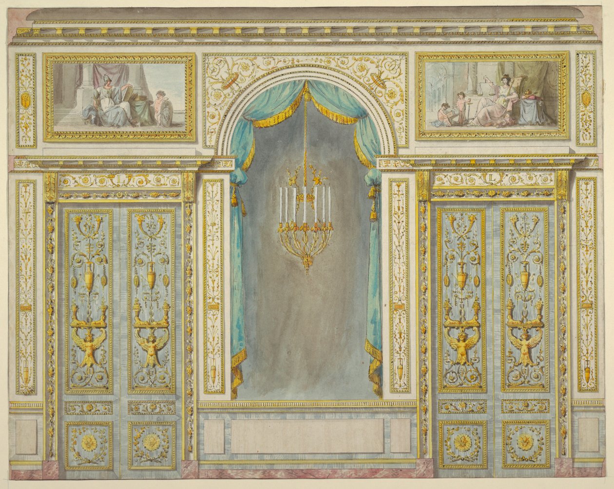 Design for the Wall Decoration for Marie-Antoinette