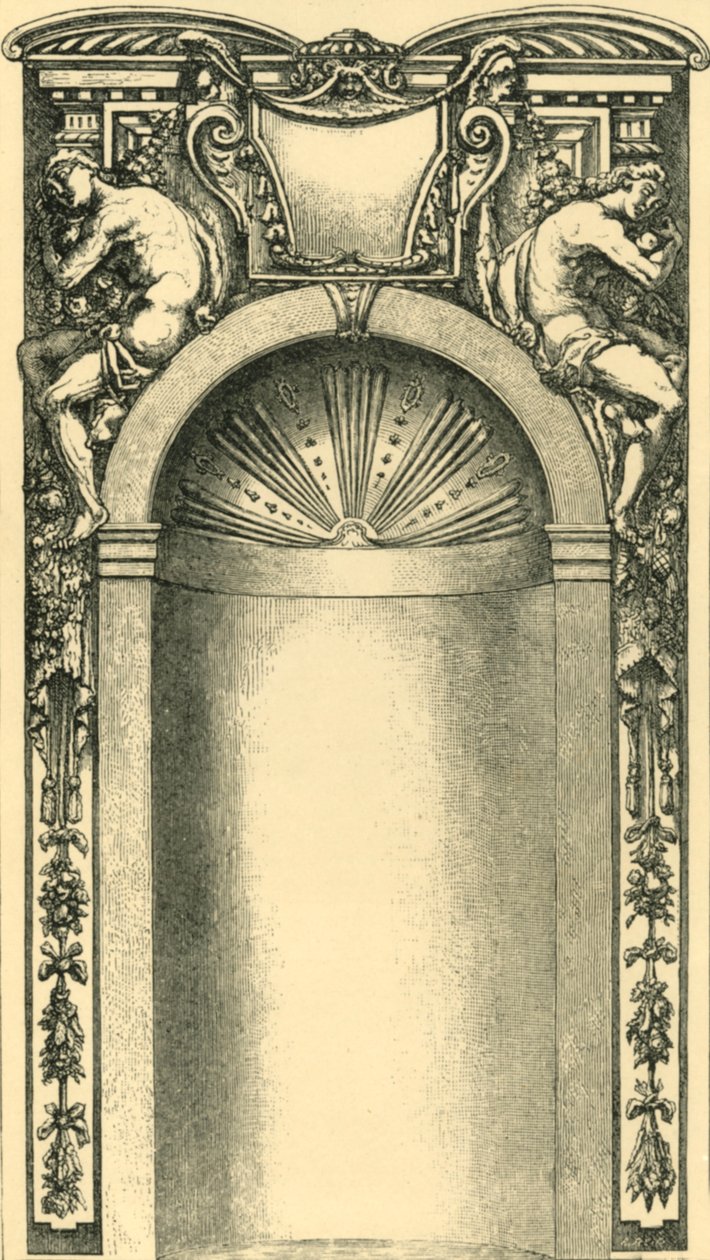 Design for the decoration of a niche, late 16th century, 1881 by Unbekannt