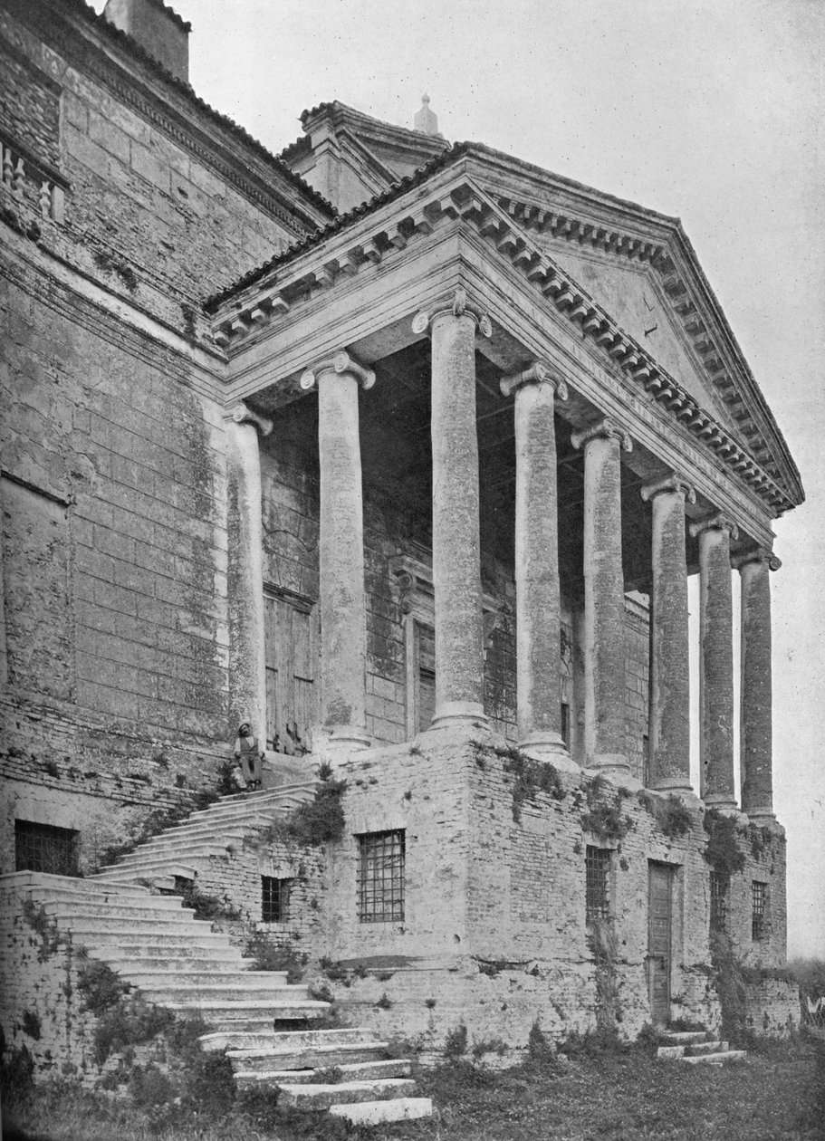 (Detail) of North Front and Portico, La Malcontenta, Mira, Veneto, Italy by Unbekannt