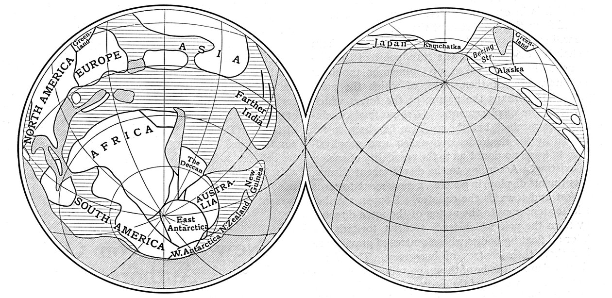 Diagram of the Earth During the Carboniferous Period, 1922 by Unbekannt