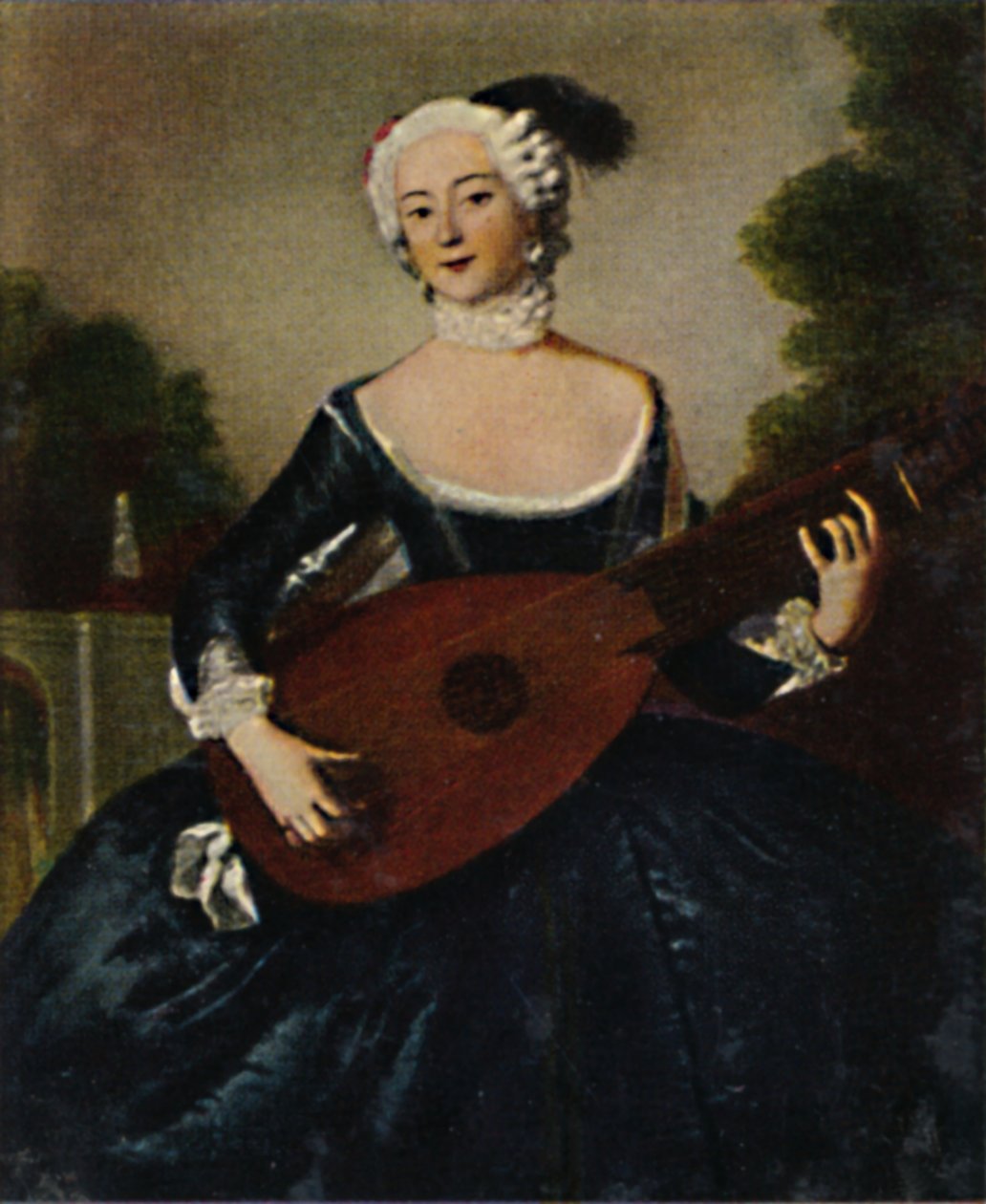 The Favorite Sister of Frederick the Great, 1709-1758 - Painting by Pesne, 1934 by Unbekannt