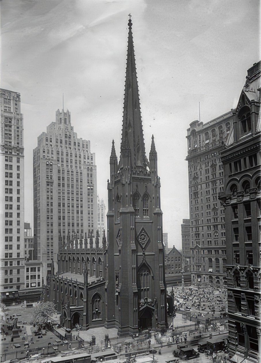 Trinity Church in New York by Unbekannt