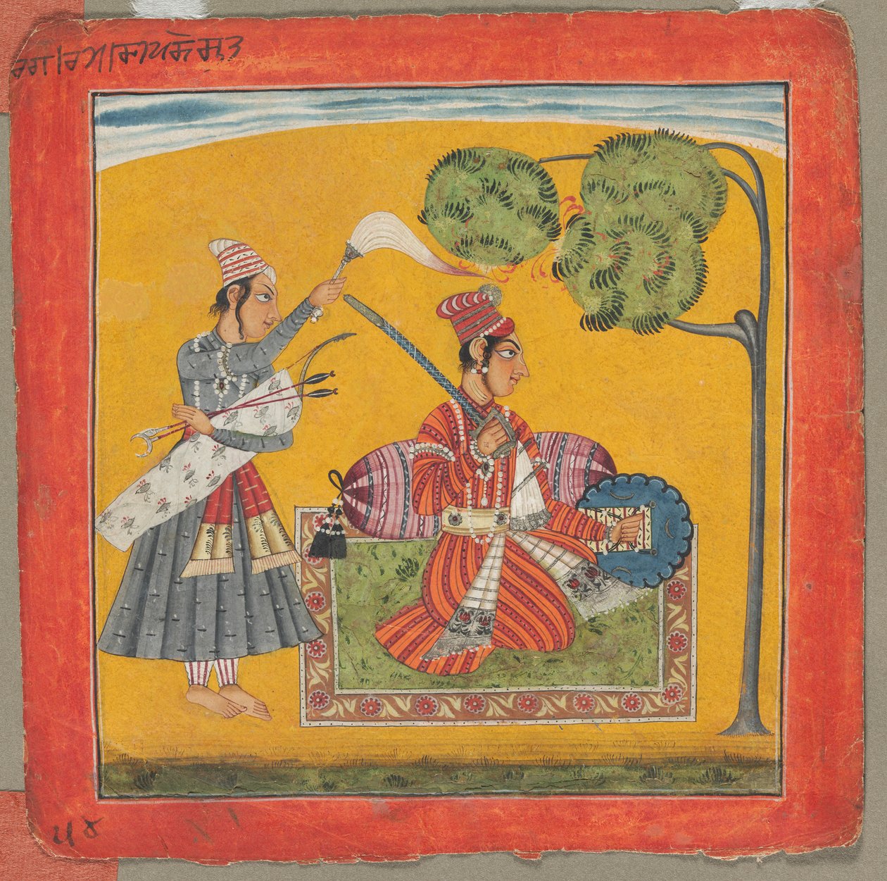 Dipak Raga, One of the Thirty-Six Melodies Ragamala: Personifying Love, c. 1690 by Unbekannt