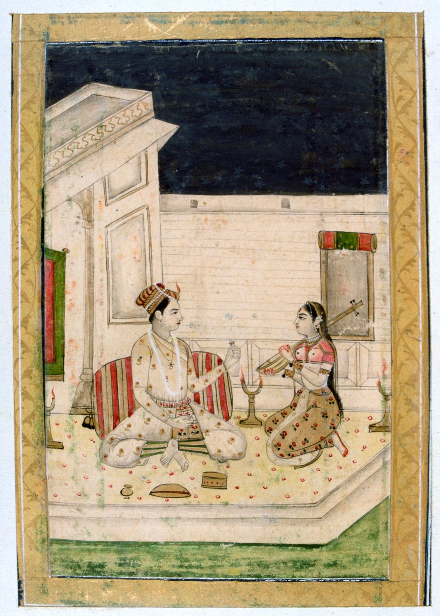 Dipaka Light Raga, Ragamala Album, School of Rajasthan, 19th century by Unbekannt