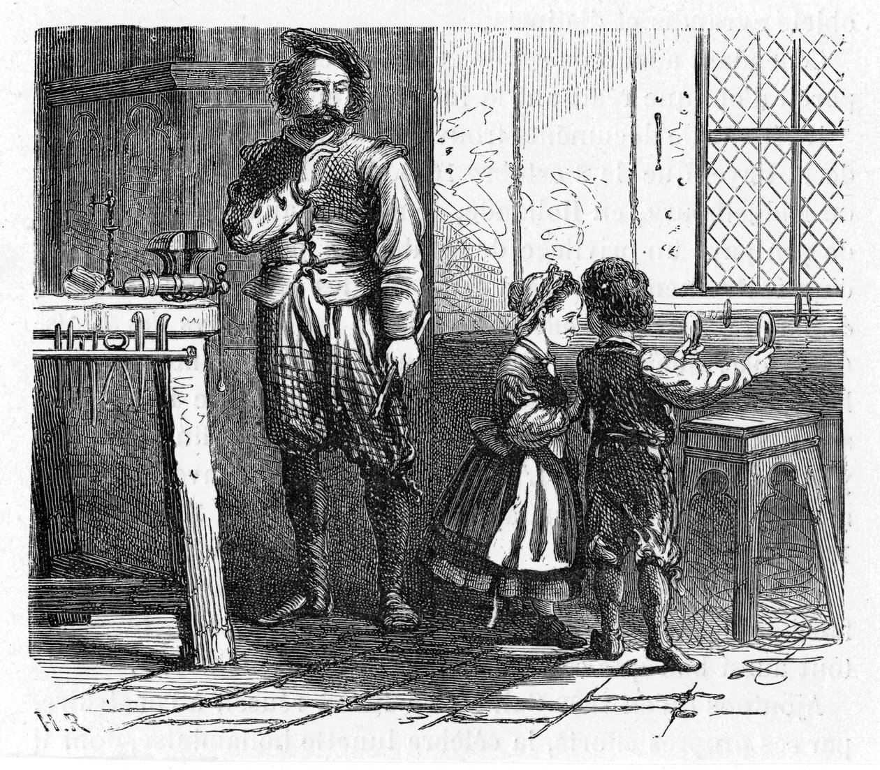 Discovery of the Principle of the Telescope, 17th Century, 1863 by Unbekannt