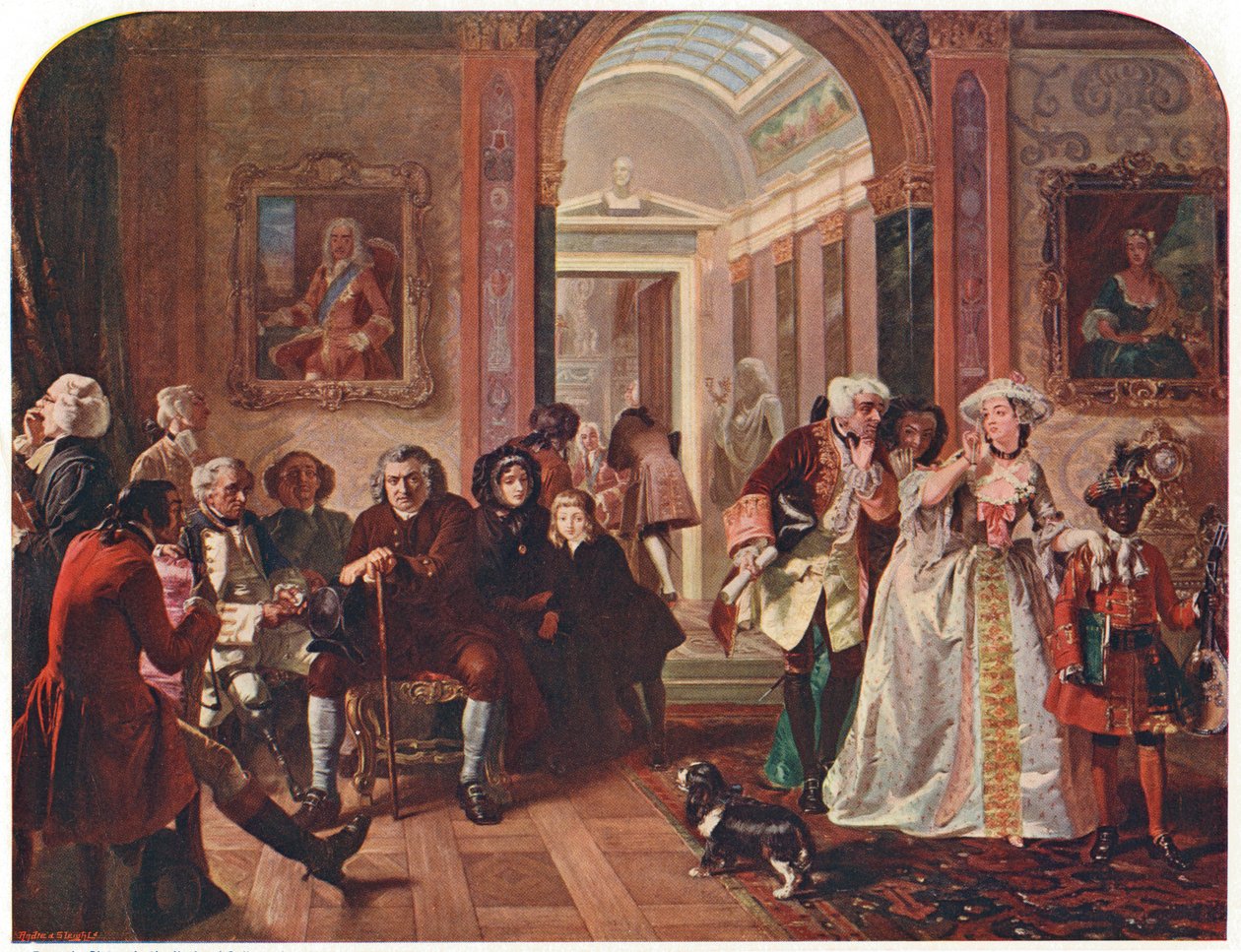 Doctor Johnson in the Ante-Room of Lord Chesterfield, Waiting for an Audience by Unbekannt