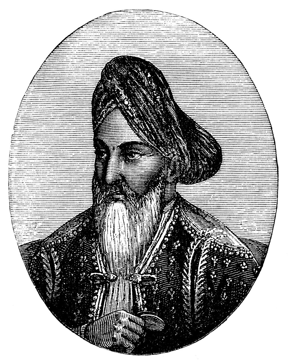 Dost Mohammad Khan 1793-1863 ruler of Afghanistan, c1880 by Unbekannt
