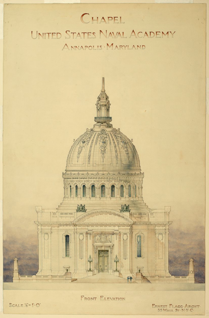 Drawing, Chapel, U.S. Naval Academy by Unbekannt