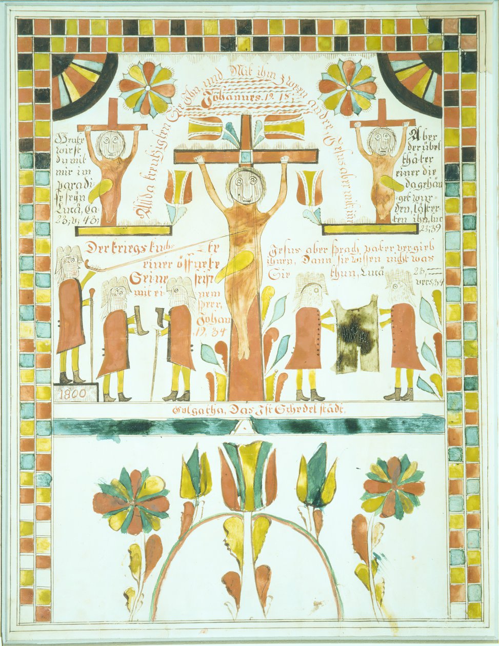 Drawing of the Crucifixion, 1800 by Unbekannt