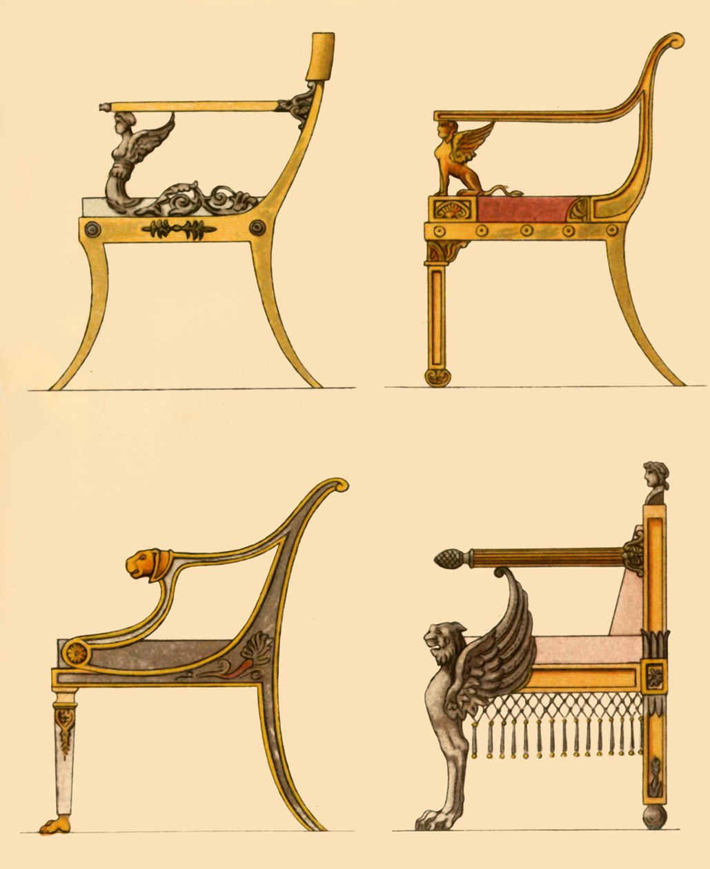 Drawing room chairs by Unbekannt