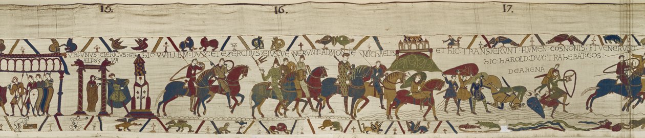 Duke William leads his army to Brittany where Harold bravely rescues ...