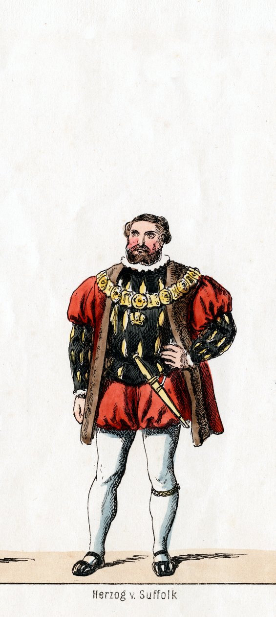 Duke of Suffolk, costume design for Shakespeare