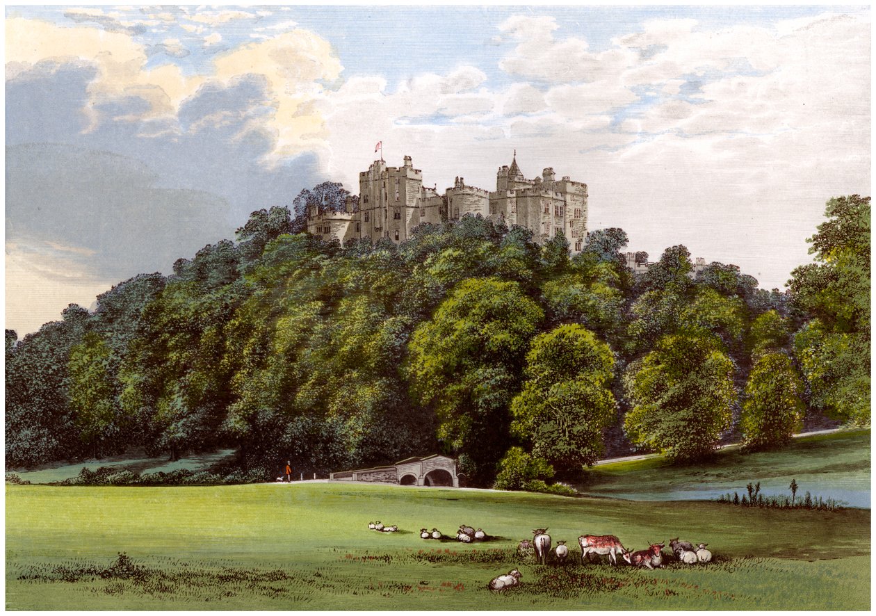 Dunster Castle, Home of the Fownes-Luttrell Family, Somerset, c1880 by Unbekannt