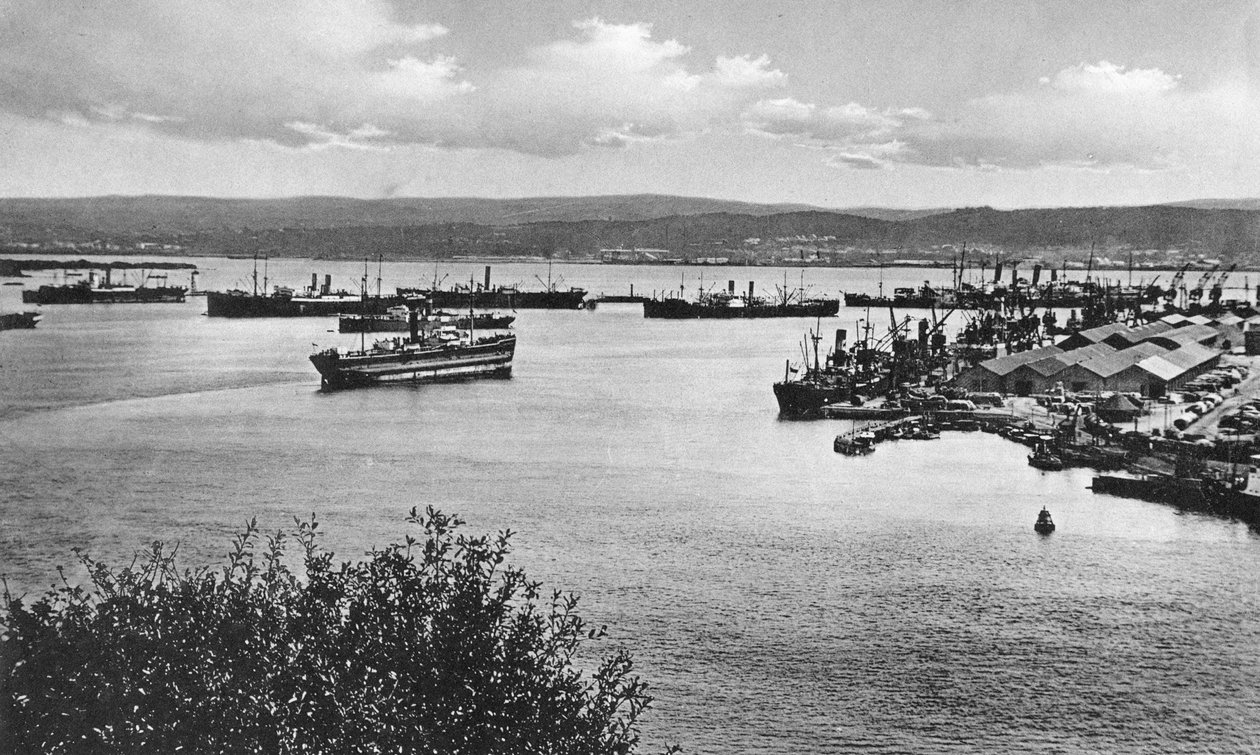 Durban Harbour from the Bluff, South Africa by Unbekannt