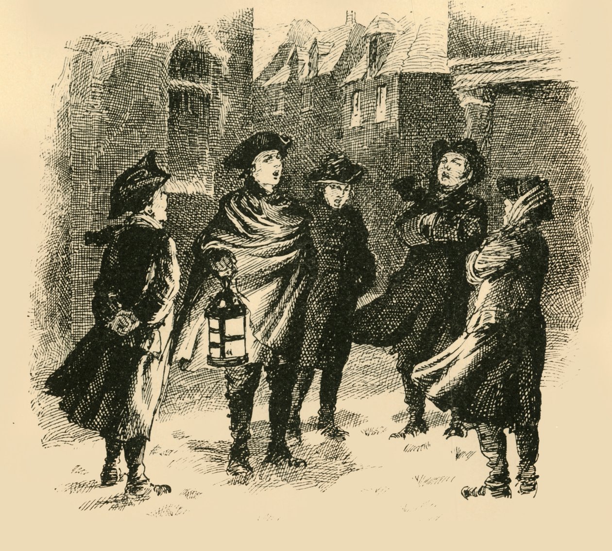 During the Winter Months the Scholars Were Sent Out to Sing in the Streets by Unbekannt