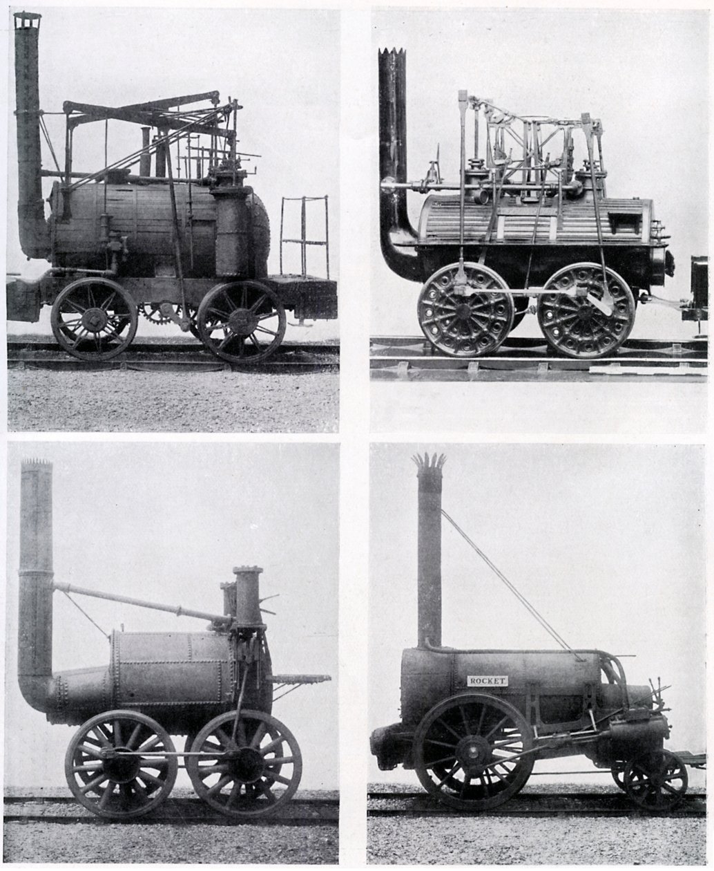 Early locomotives, 19th century by Unbekannt