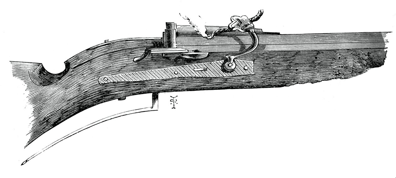 Early Match Caliver, 1590, from Penshurst, c1880 by Unbekannt
