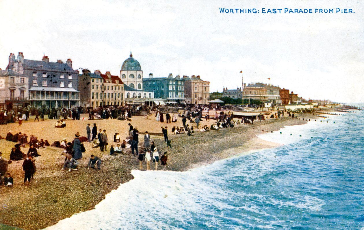East Parade from the Pier, Worthing, Sussex, Early 20th Century by Unbekannt