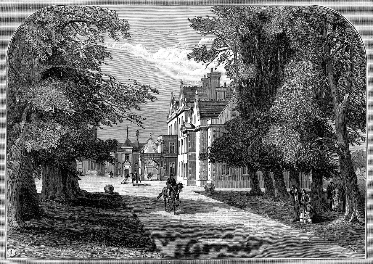 East Front and Principal Entrance, Sandringham, Norfolk, 1887 by Unbekannt