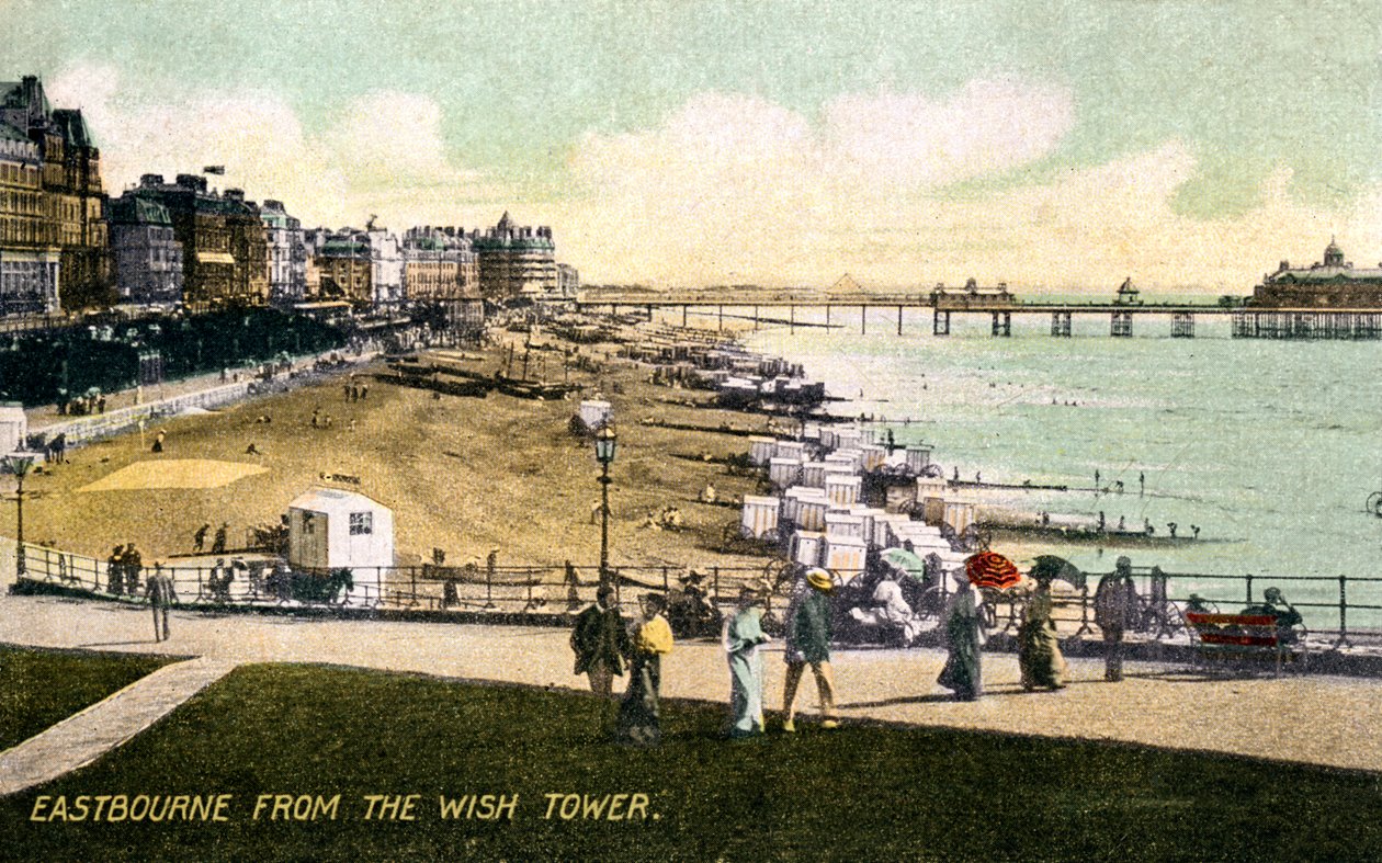 Eastbourne from the Wish Tower, Sussex, early 20th century by Unbekannt