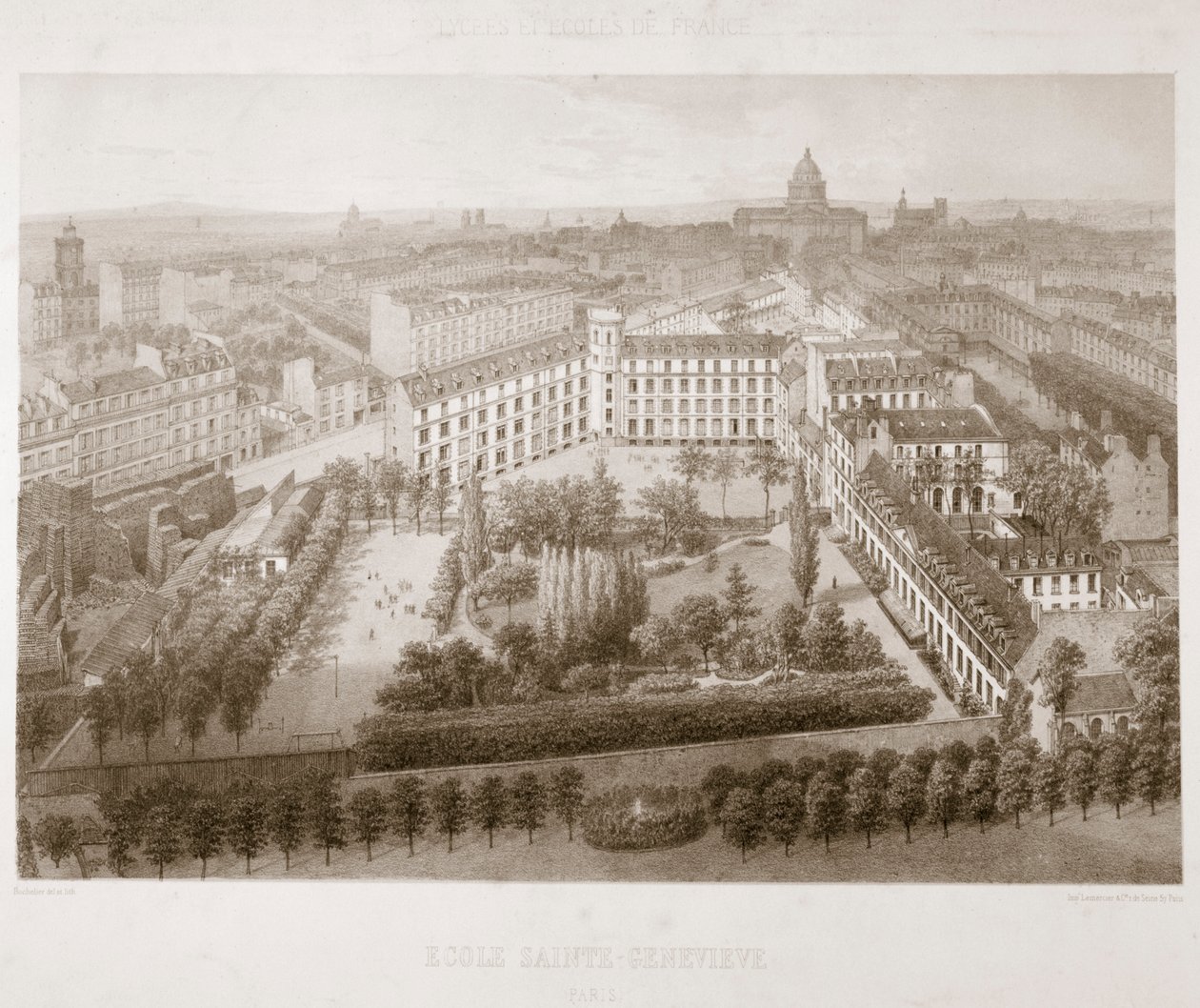 Ecole Sainte Genevieve, Paris, 1867 by Unbekannt