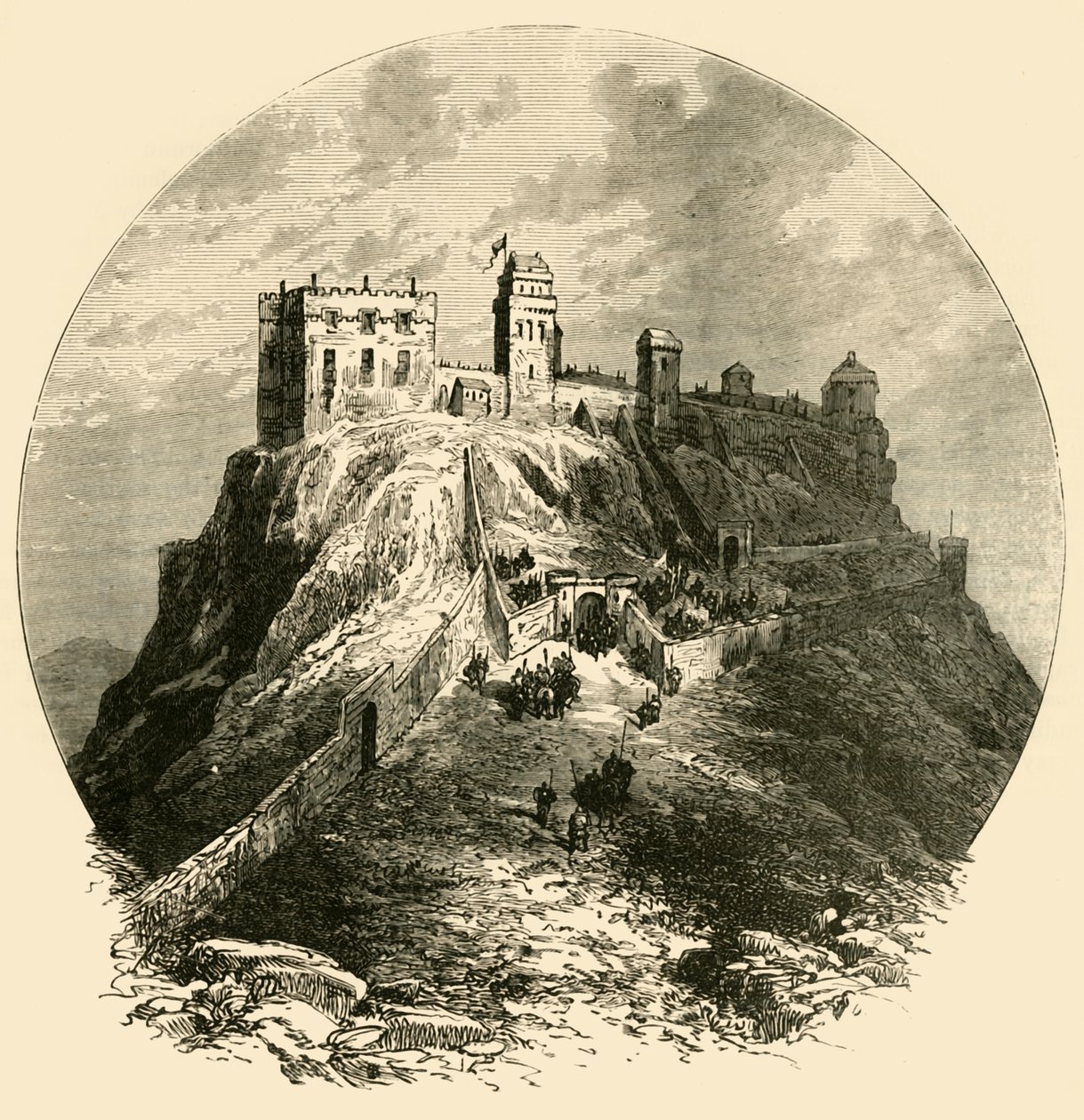 Edinburgh Castle, As It Was Before the Siege of 1573 by Unbekannt