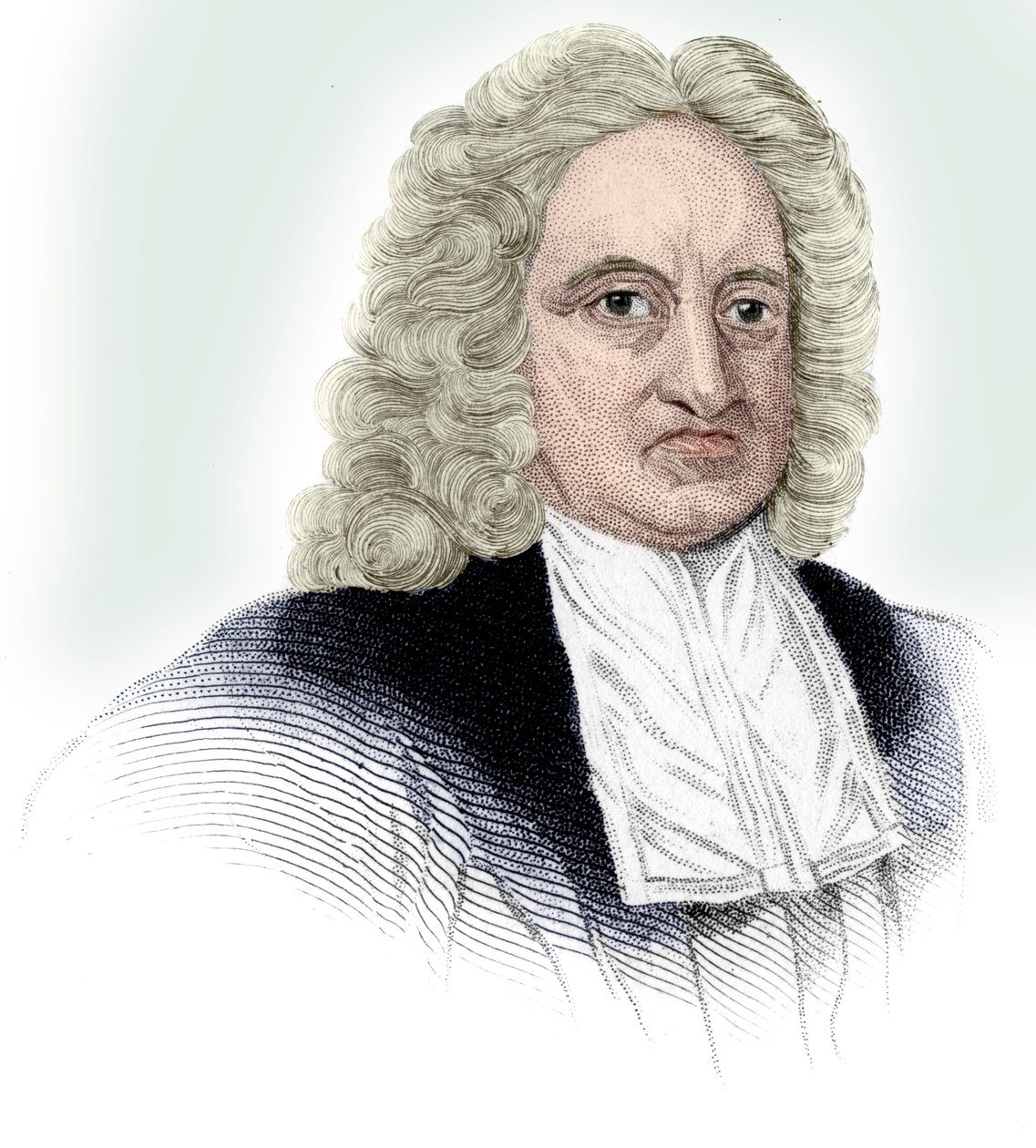 Edmond Halley, English astronomer, mathematician, meteorologist, and physicist by Unbekannt