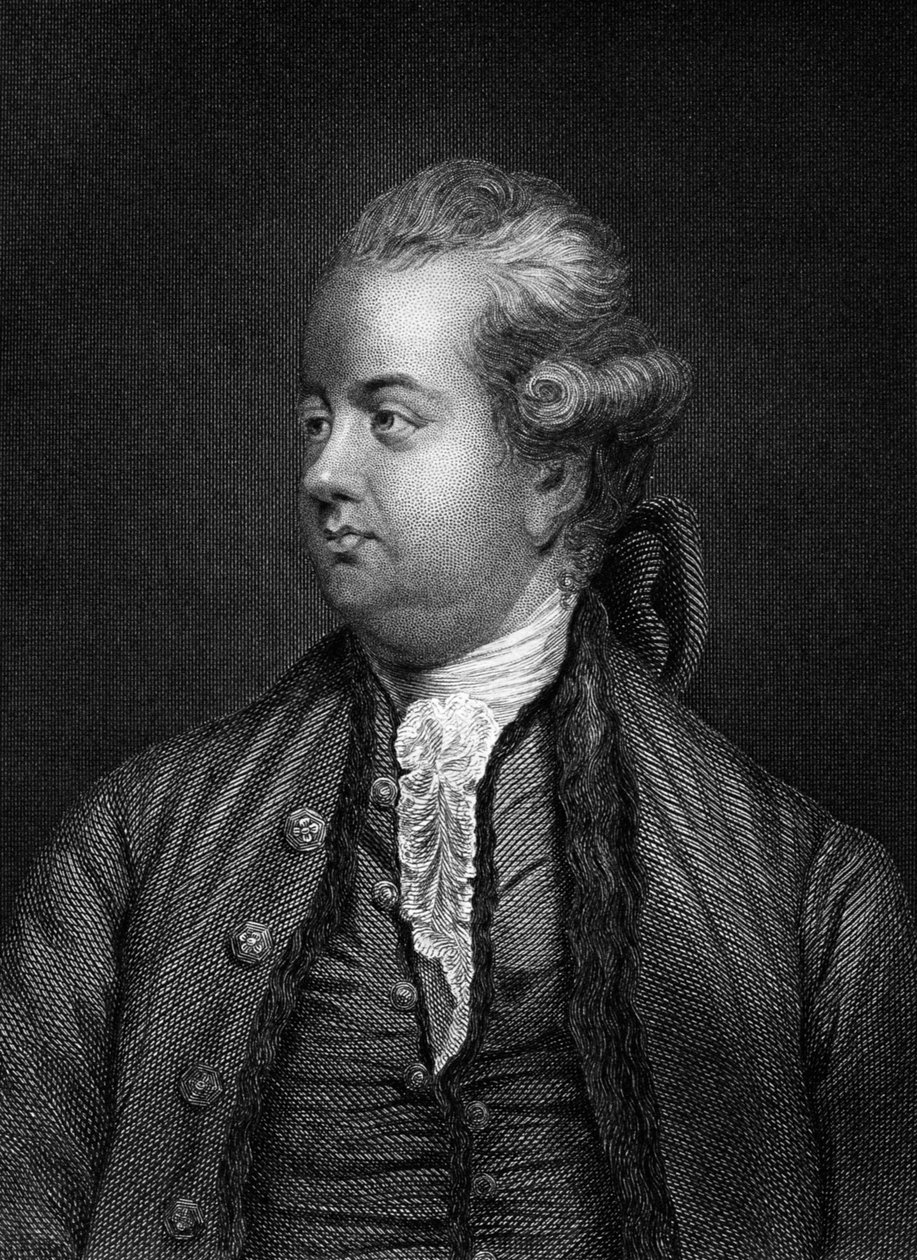 Edward Gibbon, British Historian, 19th Century by Unbekannt