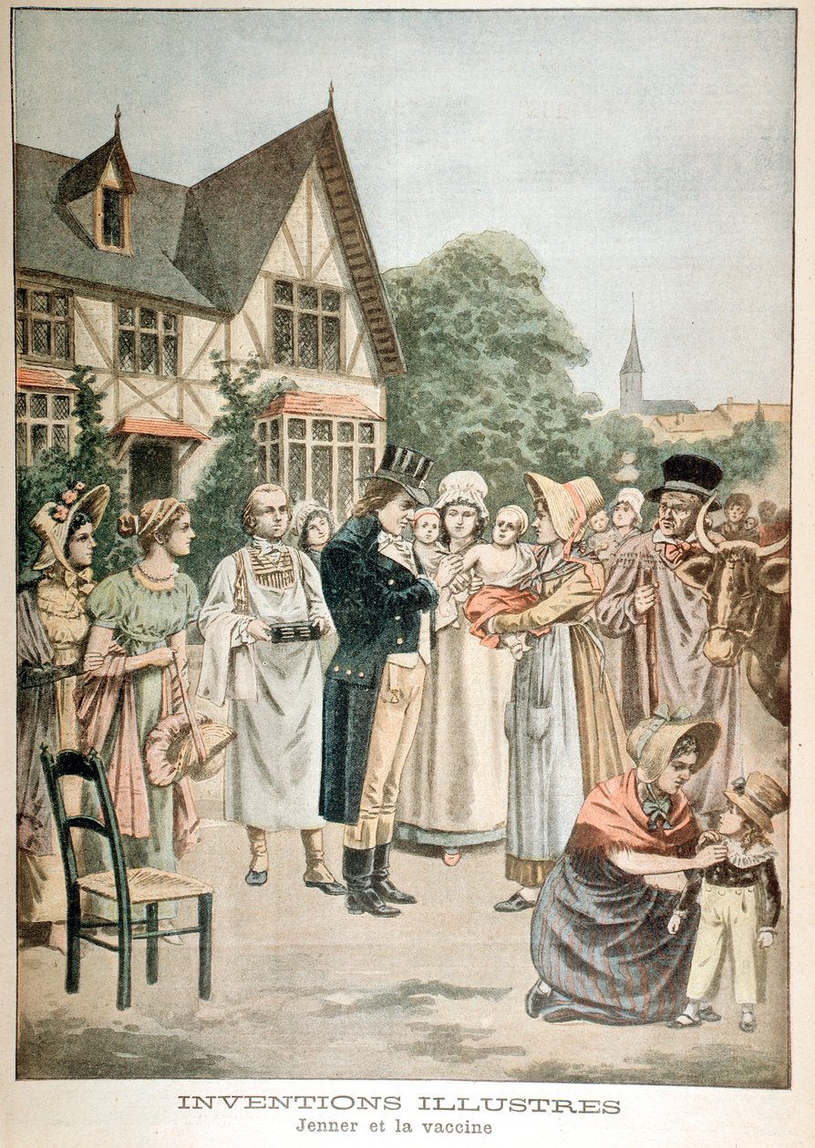 Edward Jenner 1749-1823 English Physician, Vaccinating Child with Cowpox Serum by Unbekannt